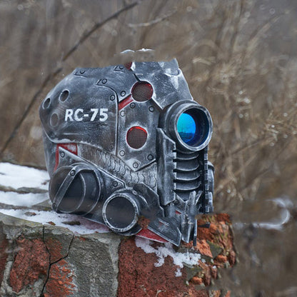 Cyberpunk Mask Helmet Black Latex Adult Halloween Cosplay