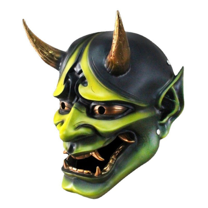 Harpiks Demon Maske Fullt Ansikt Hornet Cosplay Halloween 2025