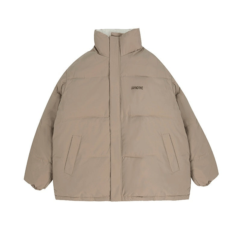 Warme entspannte Damen-Steppjacke - übergroßer Fleece-Wintermantel
