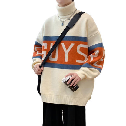 Oversized rullekravesweater - Strikket med sænket skulder til efteråret