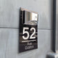 Modern Solar Personalize Door Plaque - Acrylic House Sign