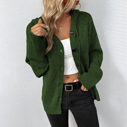 Warm Relaxed Women Cardigan Coat - Oversized Knit, Casual