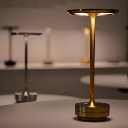 Elegant Marble & Brass Touch-Sensitive Lamp - Timeless Home Decor for Cozy Ambiance