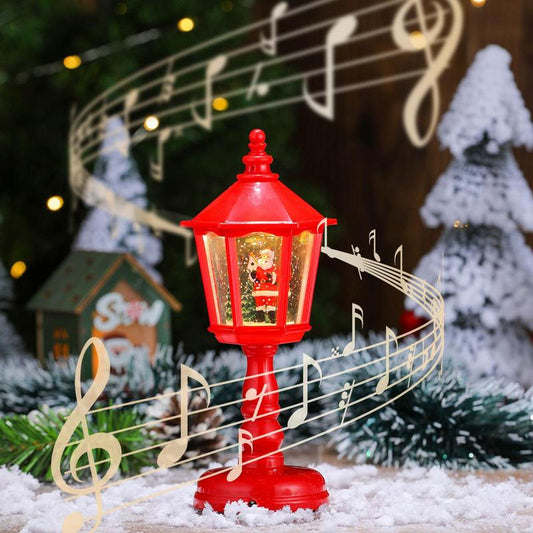 Lámparas de mesa iluminadas con luz nocturna navideña: decoraciones de Papá Noel, muñeco de nieve y árboles