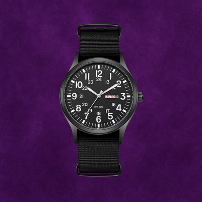 Orologio da uomo Adventure – Impermeabile, resistente ai graffi, cinturino in nylon, design robusto per esterni