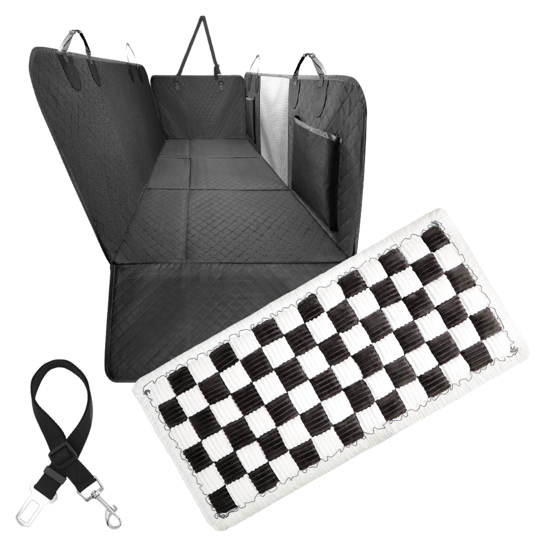 Copertura per Seggiolino Auto Amaca Impermeabile Protettore con Tasche Portaoggetti e Finestra in Rete per Auto e Camion Regalo Autunno 2025