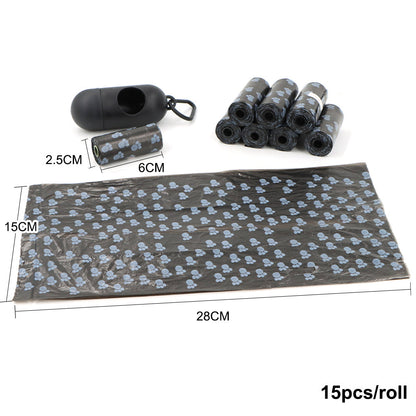 Sacchetti per rifiuti di cane con dispenser - Sacchetti per escrementi resistenti e a prova di perdite, 8 rotoli da 15, pronti per viaggiare Autunno 2025