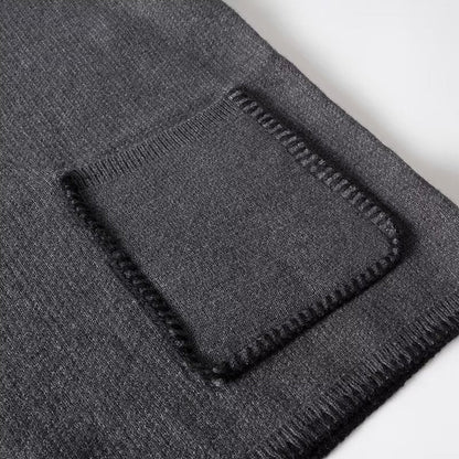 Oversized Cozy Women's V Neck Pullover - Boxy Knit Layering