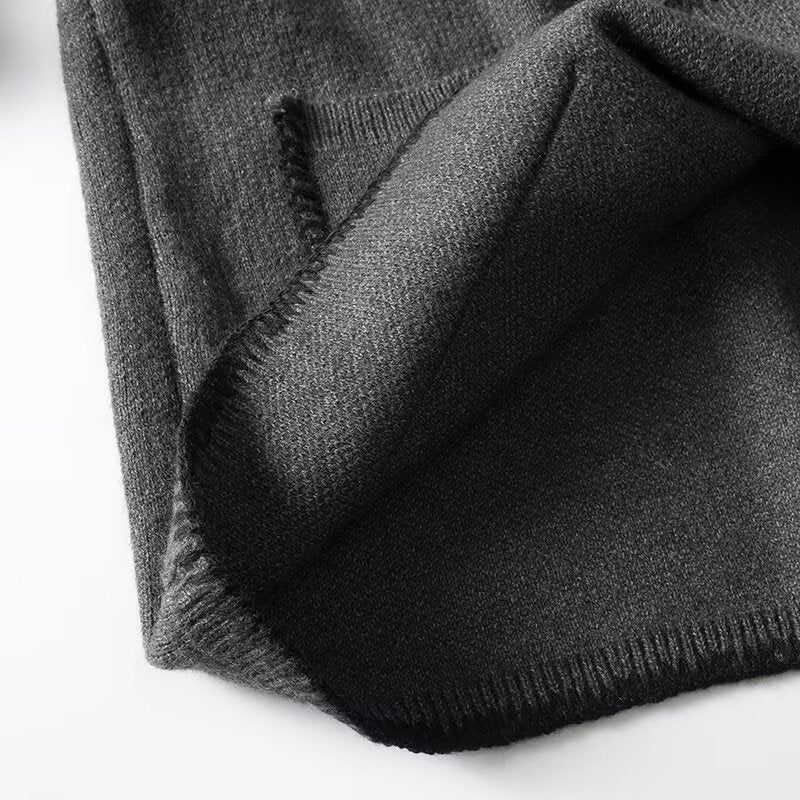 Oversized Cozy Women's V Neck Pullover - Boxy Knit Layering