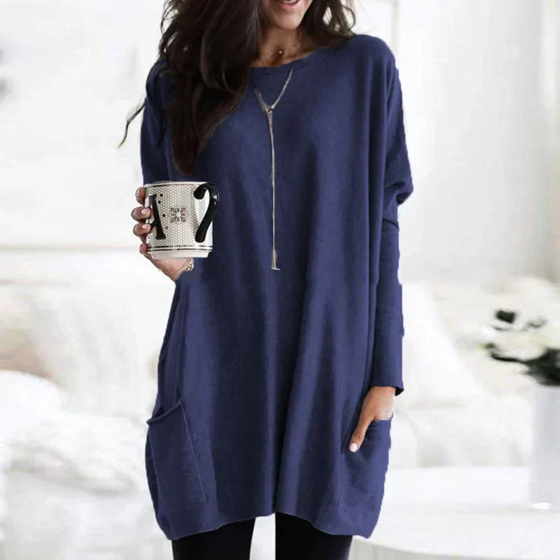 Soft Relaxed Women’s Tunic Sweater - Tunic, Knit, Casual