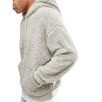 Sudadera sin mangas cálida y acogedora para hombre – Forro polar extragrande, invierno