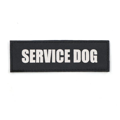 Service Dog Patch Svart Sele Etikett Kardborreband Höst 2025 Lätt att ta på och av för snabb identifiering