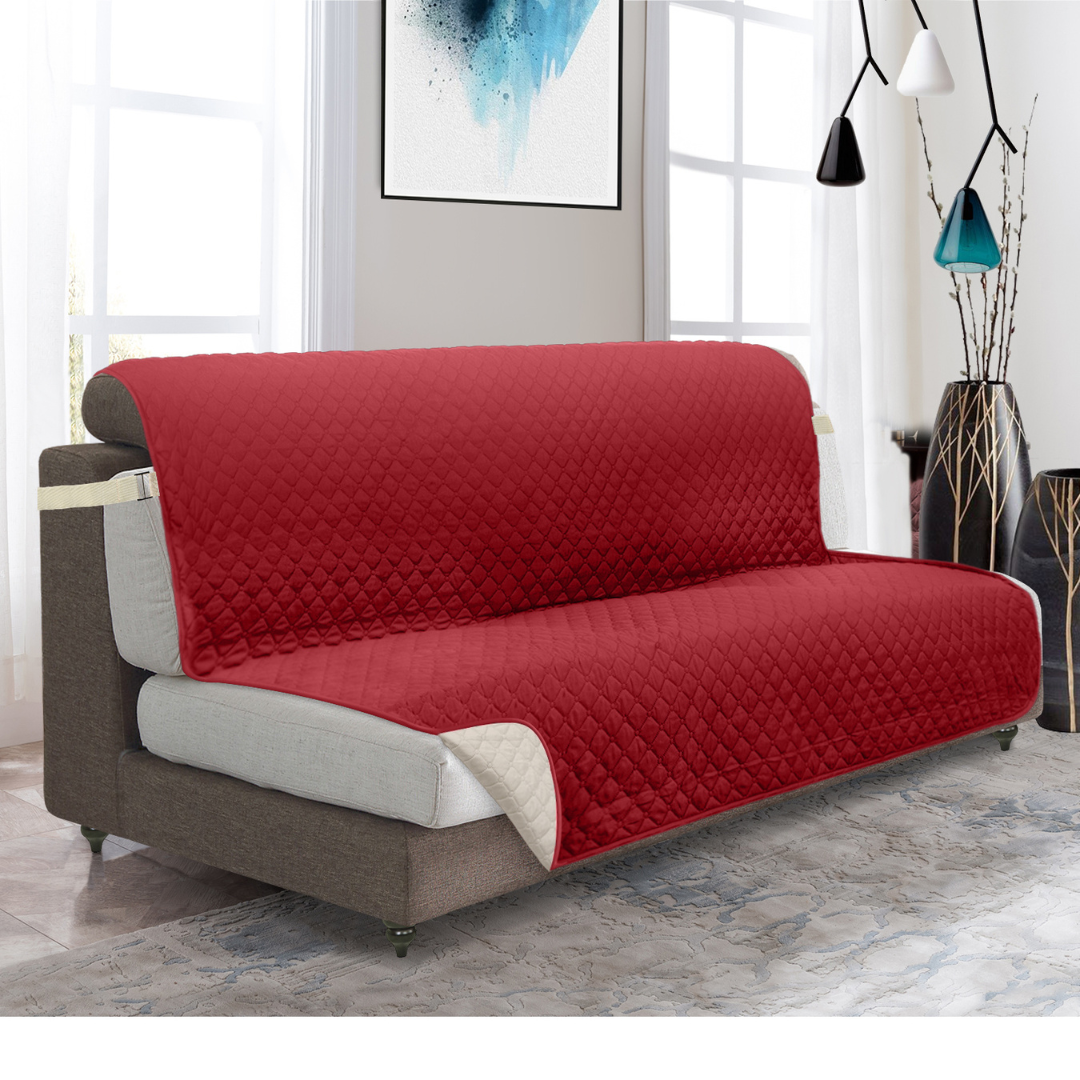 Copertura per divano Protettore per mobili con tasche laterali e cinghie posteriori Colori reversibili Autunno 2025 Amico degli animali domestici