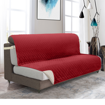 Copertura per divano Protettore per mobili con tasche laterali e cinghie posteriori Colori reversibili Autunno 2025 Amico degli animali domestici