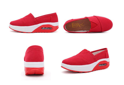 Lightweight, durable women's canvas slip-on shoes – slip-on, canvas, everyday wear