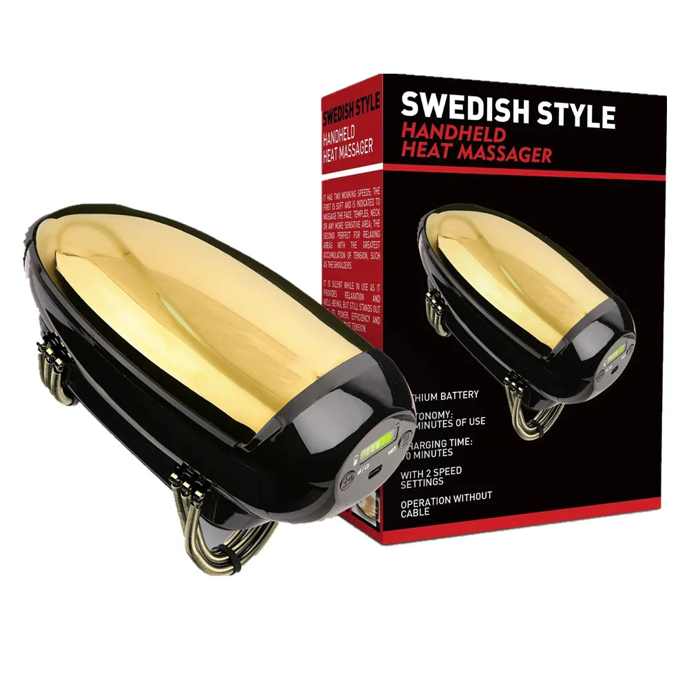 Massaggiatore Portatile Massaggiatore Senza Fili con Calore Ricaricabile USB per Corpo, Collo, Schiena, Viso Strumento Spa Regalo Benessere Autunno 2026