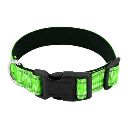 Reflecterende hondenhalsband met snelsluitgesp - veilige nachtelijke wandelingen, cadeau-idee voor huisdieren herfst 2025