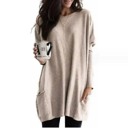 Soft Relaxed Women’s Tunic Sweater - Tunic, Knit, Casual