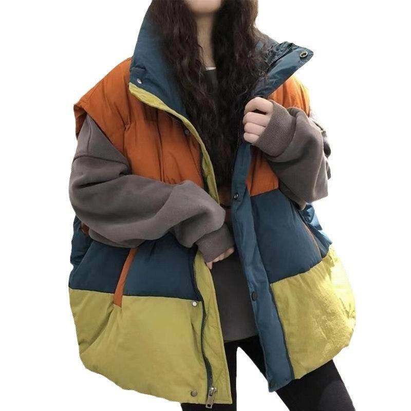 Insulating Women’s Down Vest - Oversized Boxy, Winter