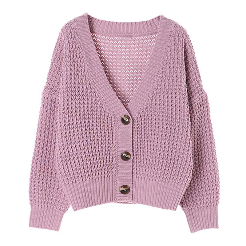 Oversized Women’s Sweater Coat - Boxy Knit, Cotton Blend