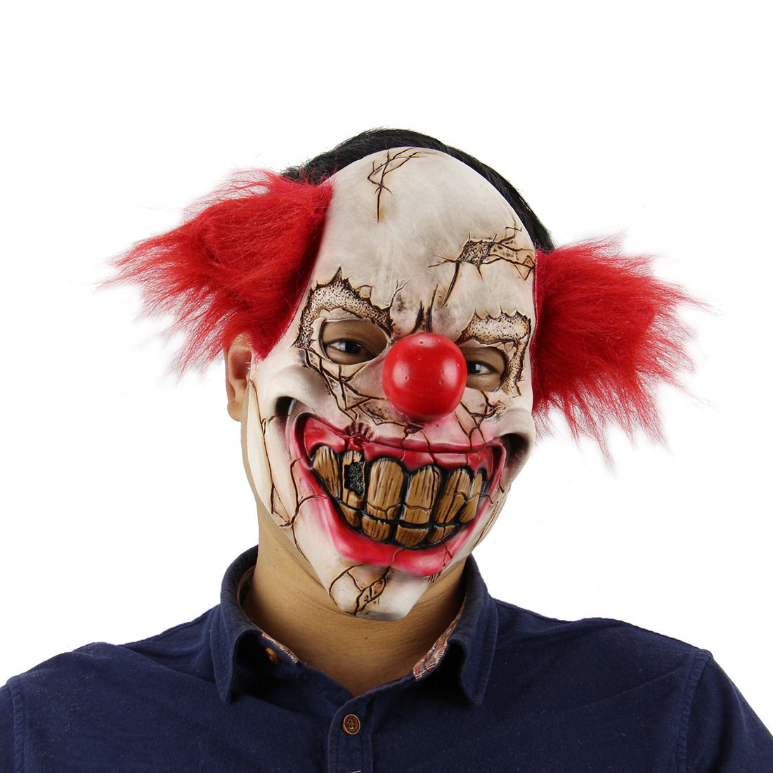 Halloween Zombie Mask Realistisk Latex Cosplay Spöklik