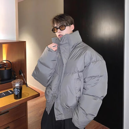 Isolierende Herren Kurze Steppjacke - Boxy Kurz, Leinen