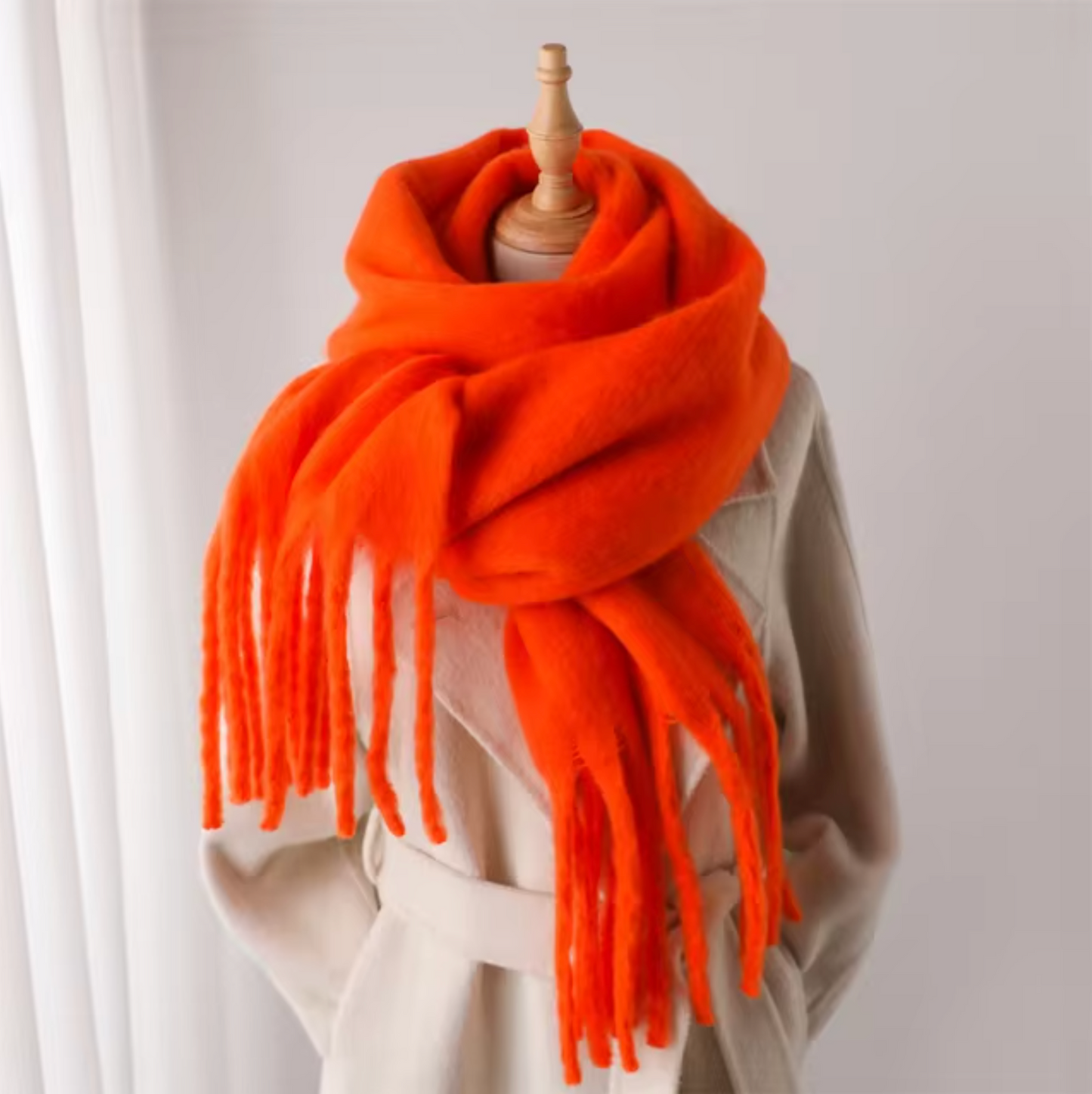 Oversized Cozy Women’s Winter Scarf -Blanket Style Cashmere
