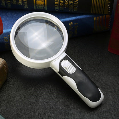 Loupe à main avec lumière LED Loupe 20x pour lire livres étiquettes Rentrée scolaire Cadeau 2025