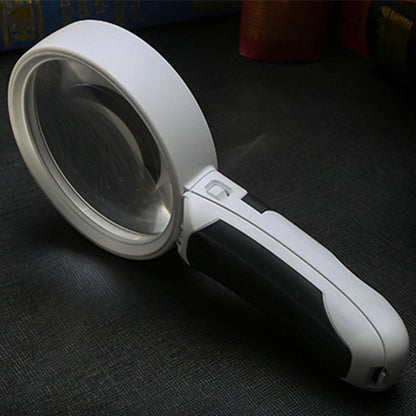 Loupe à main avec lumière LED Loupe 20x pour lire livres étiquettes Rentrée scolaire Cadeau 2025