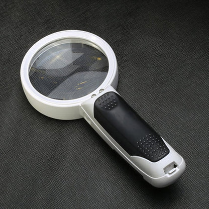 Loupe à main avec lumière LED Loupe 20x pour lire livres étiquettes Rentrée scolaire Cadeau 2025