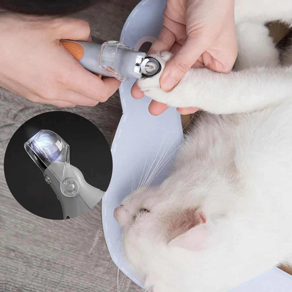 Negleklippere til katte og hunde med hurtige sensorer sikre LED-guide