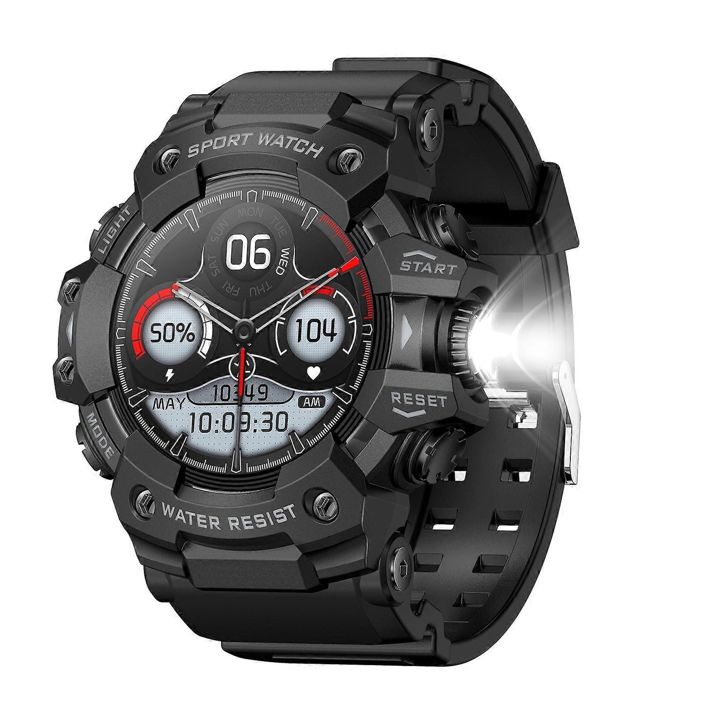 Smart Watch Rugged Outdoor Edition Fall 2025 Bluetooth Calls Waterproof IP68 Compass Flashlight SOS 1.39 Inch Display
