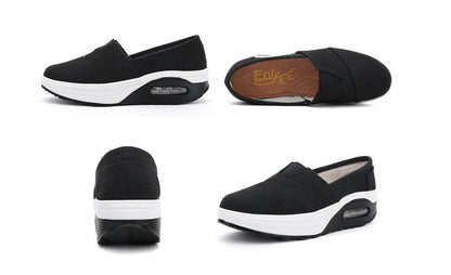 Lightweight, durable women's canvas slip-on shoes – slip-on, canvas, everyday wear