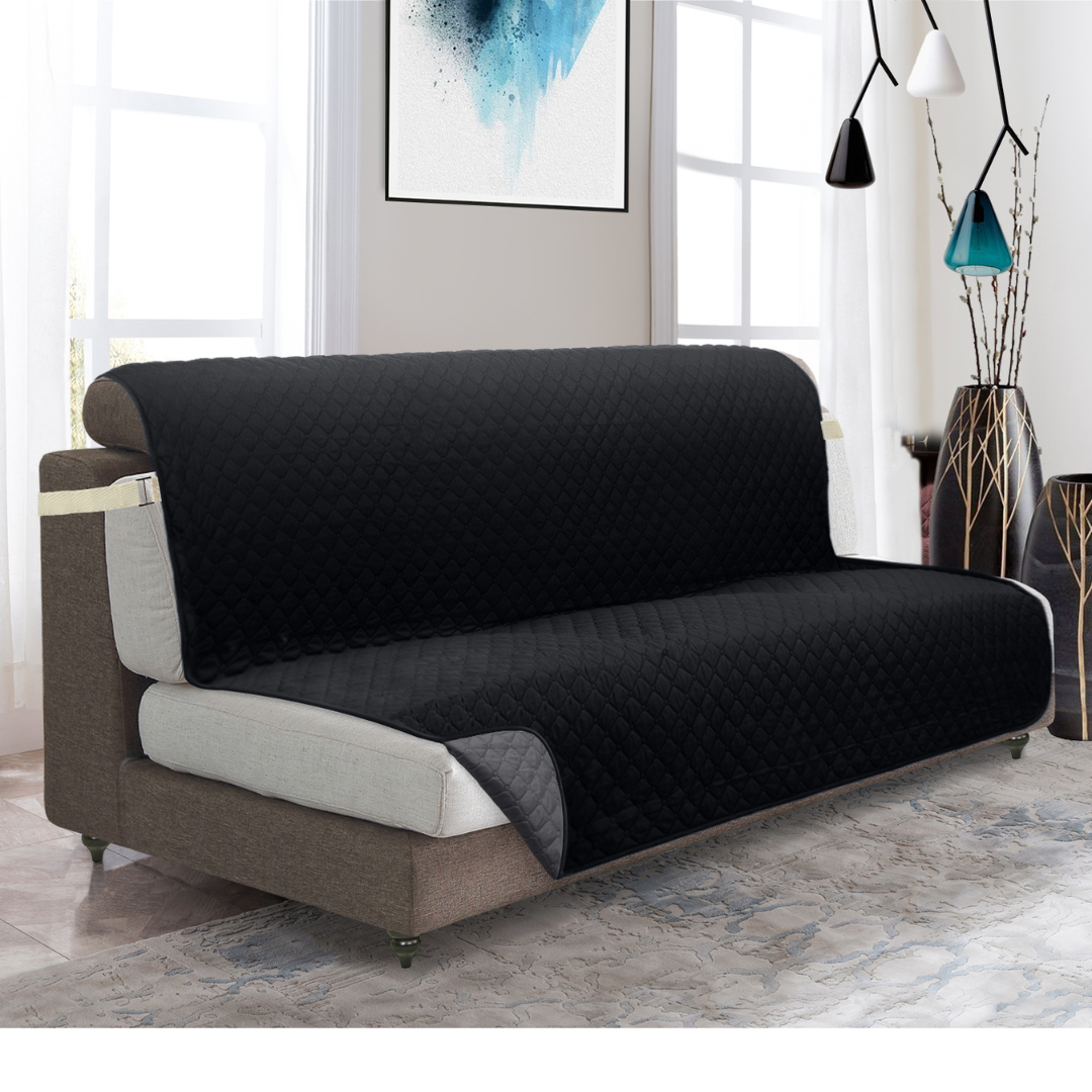 Copertura per divano Protettore per mobili con tasche laterali e cinghie posteriori Colori reversibili Autunno 2025 Amico degli animali domestici