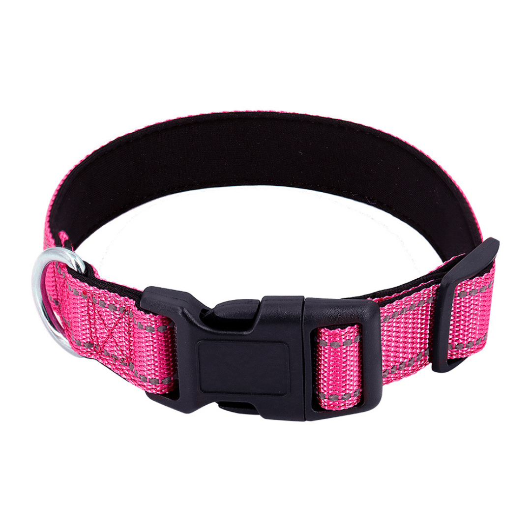 Reflecterende hondenhalsband met snelsluitgesp - veilige nachtelijke wandelingen, cadeau-idee voor huisdieren herfst 2025