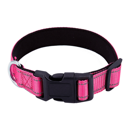 Reflecterende hondenhalsband met snelsluitgesp - veilige nachtelijke wandelingen, cadeau-idee voor huisdieren herfst 2025