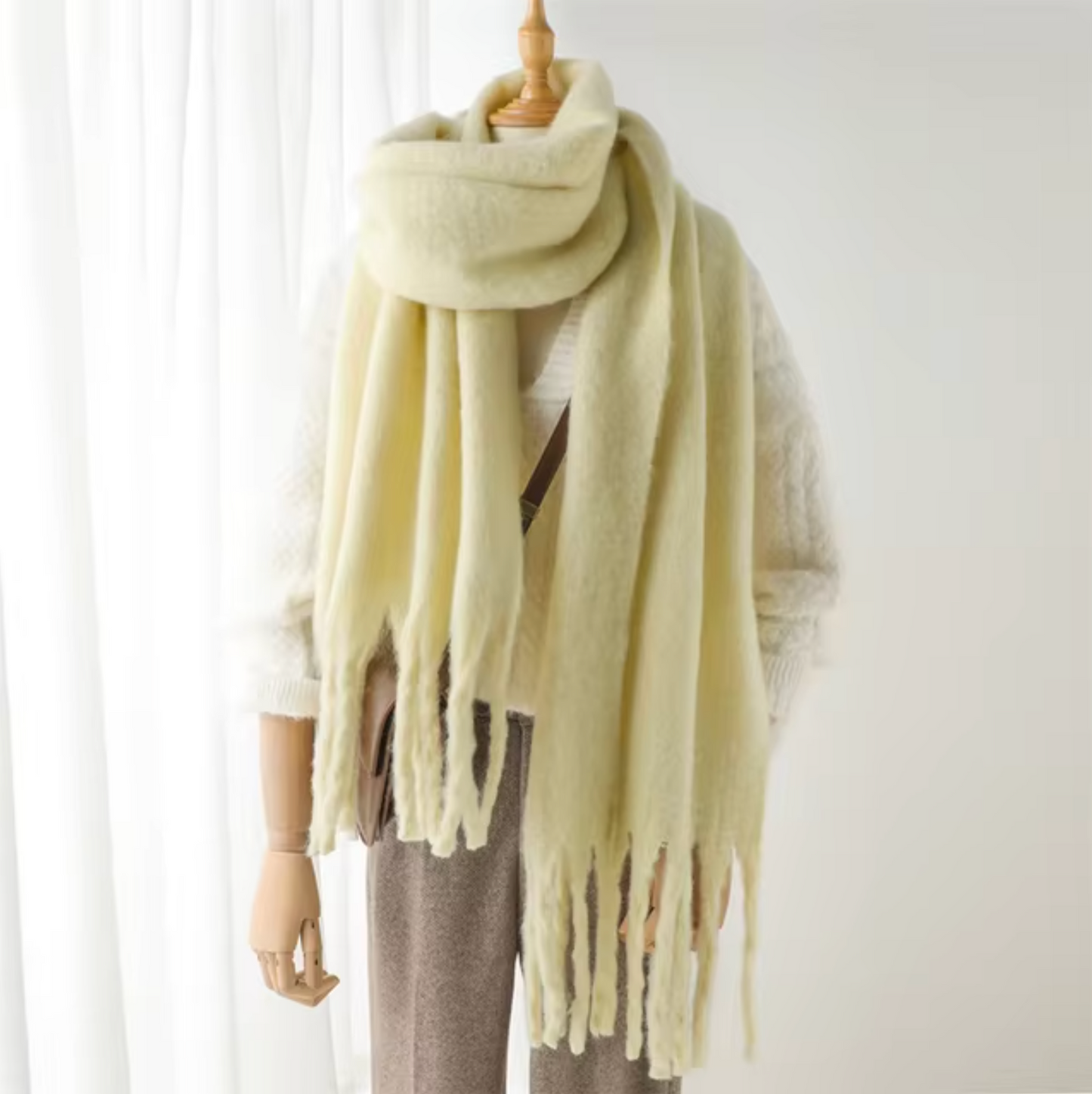 Oversized Cozy Women’s Winter Scarf -Blanket Style Cashmere