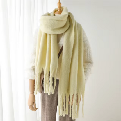 Oversized Cozy Women’s Winter Scarf -Blanket Style Cashmere
