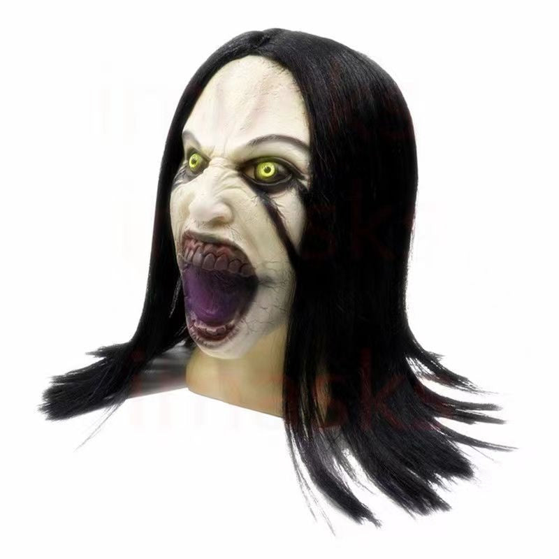 Gloeiende latex horror masker nonnenkap Halloween feest 2025