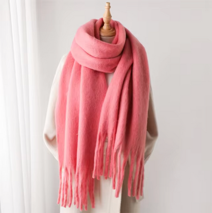 Oversized Cozy Women’s Winter Scarf -Blanket Style Cashmere