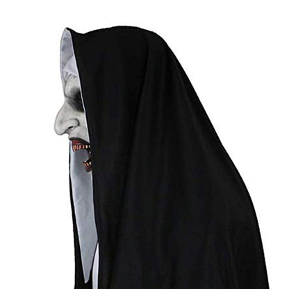 Gloeiende latex horror masker nonnenkap Halloween feest 2025