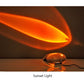 Sunset Projector Crystal Table Lamp - Egg-shaped LED Light for Bedroom Decor