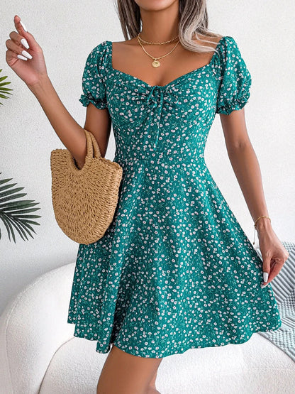 Short Sleeve Women's Dress, Lightweight Casual Summer Dress for Versatile Style and Comfort-1