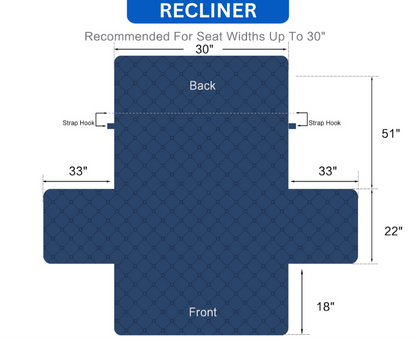 Copertura per divano Protettore per mobili con tasche laterali e cinghie posteriori Colori reversibili Autunno 2025 Amico degli animali domestici