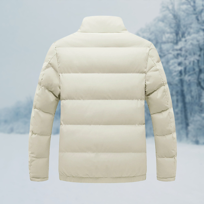 Warm Cozy Men's Jacket - Puffer, Sherpa Lined, Commuting