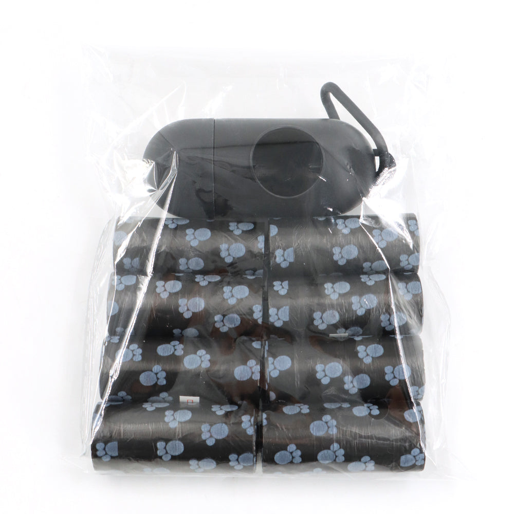 Sacchetti per rifiuti di cane con dispenser - Sacchetti per escrementi resistenti e a prova di perdite, 8 rotoli da 15, pronti per viaggiare Autunno 2025