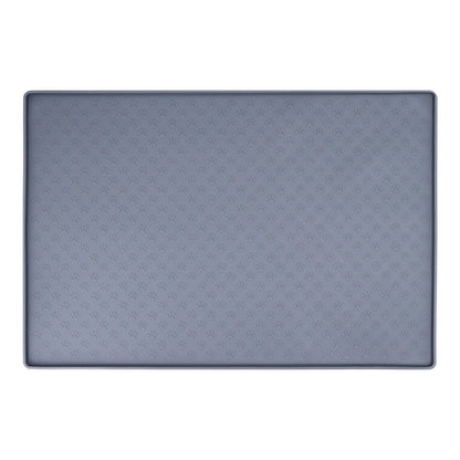 Hundematte for matskål, sklisikker med forhøyede kanter 15.5 x 23.5 tommer Høst 2025 Kjæledyr essensielt holder gulvene rene