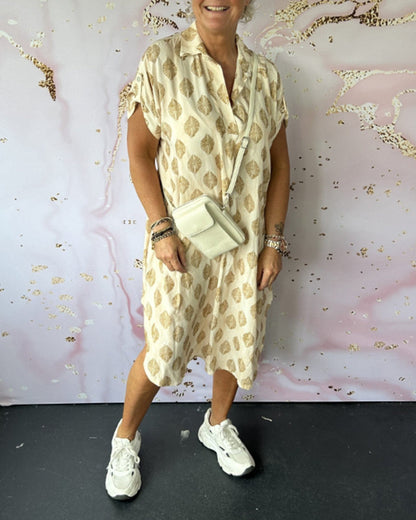 Plus Size Women's Summer Dress, Airy Loose Fit with Breathable Fabric, Available in Natural Colors S to 3XL-2