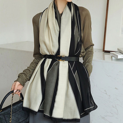 Lightweight Women’s Rectangular Shawl - Cotton Viscose City