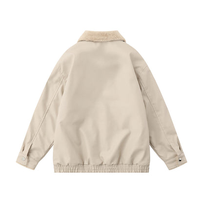 Chaqueta cálida para hombre – inspirada en motos, holgada, de cuero PU, para otoño e invierno, ropa urbana